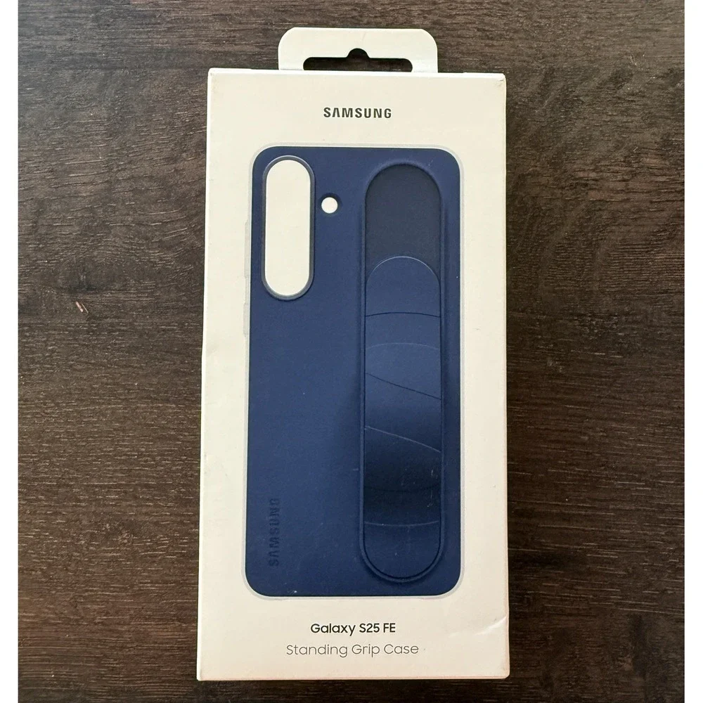 Samsung Official Standing Grip Case for Samsung Galaxy S25 FE - Blue